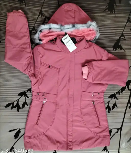 Woolen solid-color women's light jacket (TPO), long sleeves, size L or XL from India