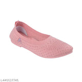 Pink crocodile skin comfy bellrina flat shoes