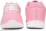 Pink canvas & PVC lace-up shoes for girls aged 8-12, vibrant kids sports footwear in India
