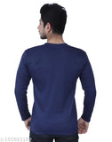 Nylon solid men's full sleeve t-shirt, plain style in sizes XS to XL, made in India