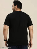 Mens plus size graphic round neck soft cotton tee, available in multiple prints and sizes up to 7XL, offering ultimate comfort and style for big and tall men