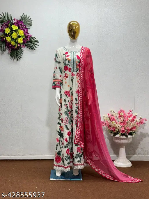 *NEW DESIGNER PARTY WEAR FANCY PAKISHTANI WORK SUIT*