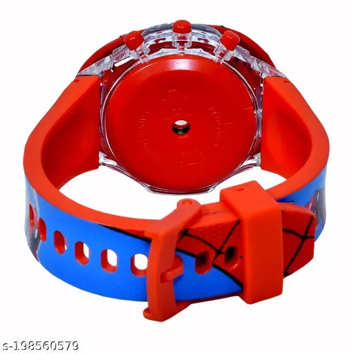 Red, blue and black kids watch with glow in dark feature