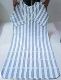 White and Grey Cotton Straight Kurta with Afghani Salwar