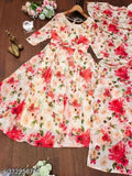 Stylish printed georgette dress for women, suitable for parties, weddings, festivals and functions