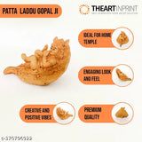 Marble Krishna Idol - LADDUGOPALBROWN15CM, traditional Indian artifact depicting divine Laddu Gopal figurine