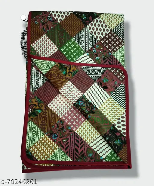 Cotton single bed Dohar - Jaipuri net design, optimal comfort, free size, Indian origin