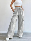 Recycled French terry cotton baggy cargo trousers - XS to XXL sizes, perfect for casual wear