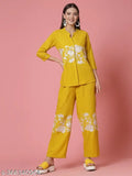 Viscose rayon women's top & bottom set, long sleeves, stylish outfit from Indian brand LADYLAZ