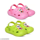 Panda EVA clogs for kids - pack of 2, breathable, quick-drying, slip-on design, Kung Fu Panda pattern, durable and non-slip