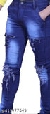 Denim men's ripped skinny jeans with free delivery