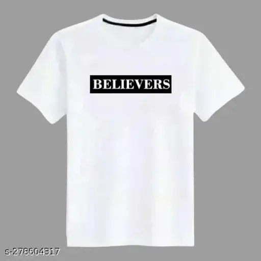 Mens trendy striped polyester round neck t-shirt, short sleeves, India origin