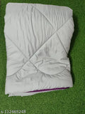 Cotton queen-size plain comforter, white & fluffy, ideal for cozy bedrooms