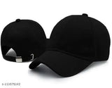 Trendy cotton baseball caps combo of 3 (India) - Unisex adjustable solid color sports hats