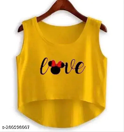 Premium quality cotton sandoo, sleeveless printed net top in natural cotton blend - size [size] from India