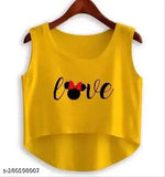 Premium quality cotton sandoo, sleeveless printed net top in natural cotton blend - size [size] from India