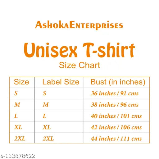Orange dry-fit TrishulHarHarMahadev T-shirt, unisex 130gsm polyester, half sleeves with attractive print, made in India