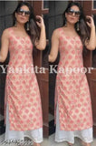 Rayon sleeveless printed kurta palazzo from India, XXS (32in bust, 42in length), S (36in bust, 44in length), M (36in bust, 44in length)