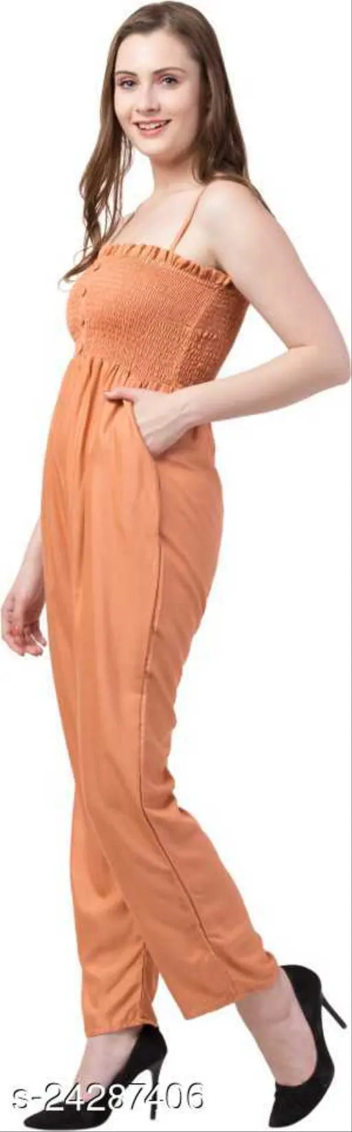 Comfy Fashionista Women's Jumpsuit, stylish & versatile Indian-made outfit for parties or casual wear, sizes S/M/L