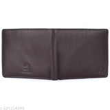Genuine leather, 2-compartment men's wallet in solid brown, perfect gift hamper from ABOOST