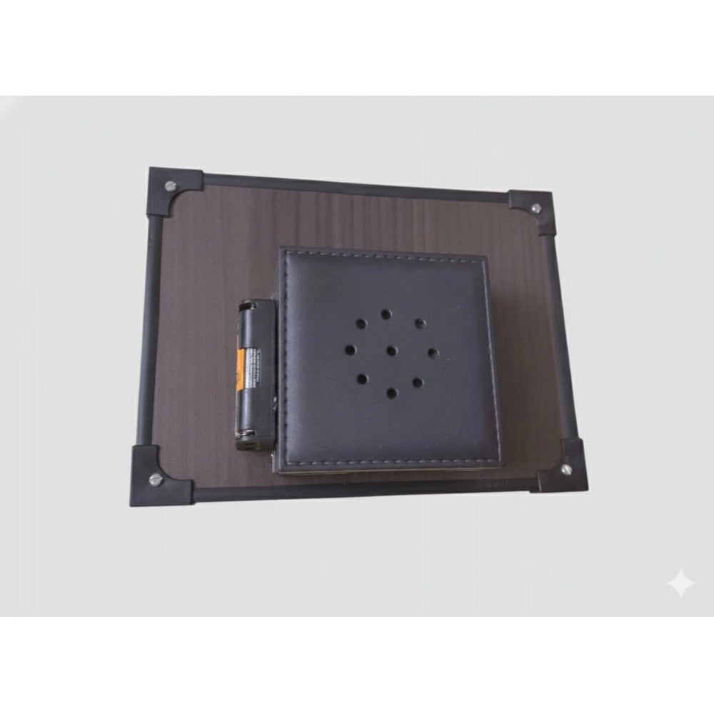 Multi-colored wooden devotional player for Tirupati Balaji Padmavati Venkateshwara Swamy, plays audio when light hits photo (6x8 inch)