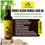 Devi Herbels Rabbit Blood Herbal 100 ML Hair Oil - Men's And Women's Hair Growth Oil