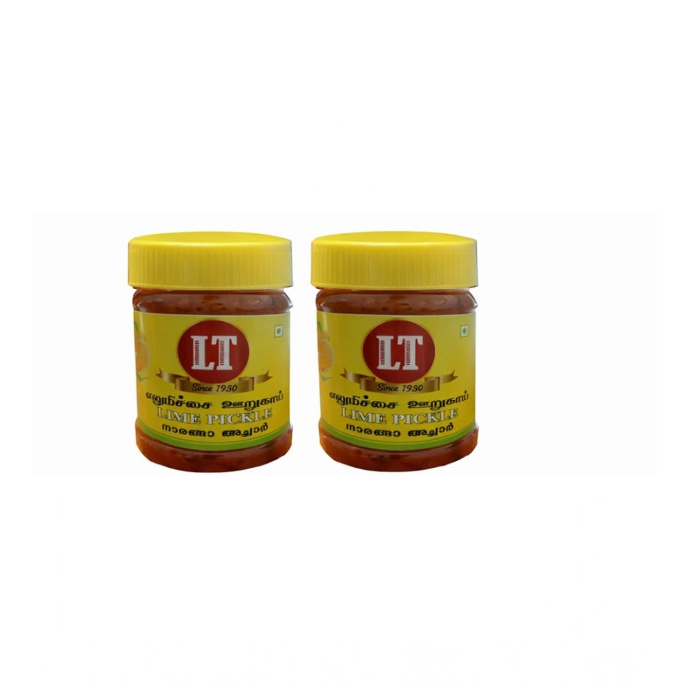 Pack of_2 500GM LT Lemon Pickle Traditional Digestive Side Dish (Red)