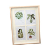 Multicolor acrylic collage frame for nature-inspired artwork, ideal for living spaces & contemporary interiors