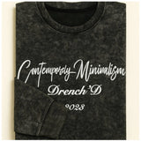 Men's Cotton Acid wash T-shirt (Grey)