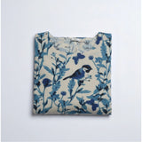 Women's Cotton Printed Kurti (Blue)