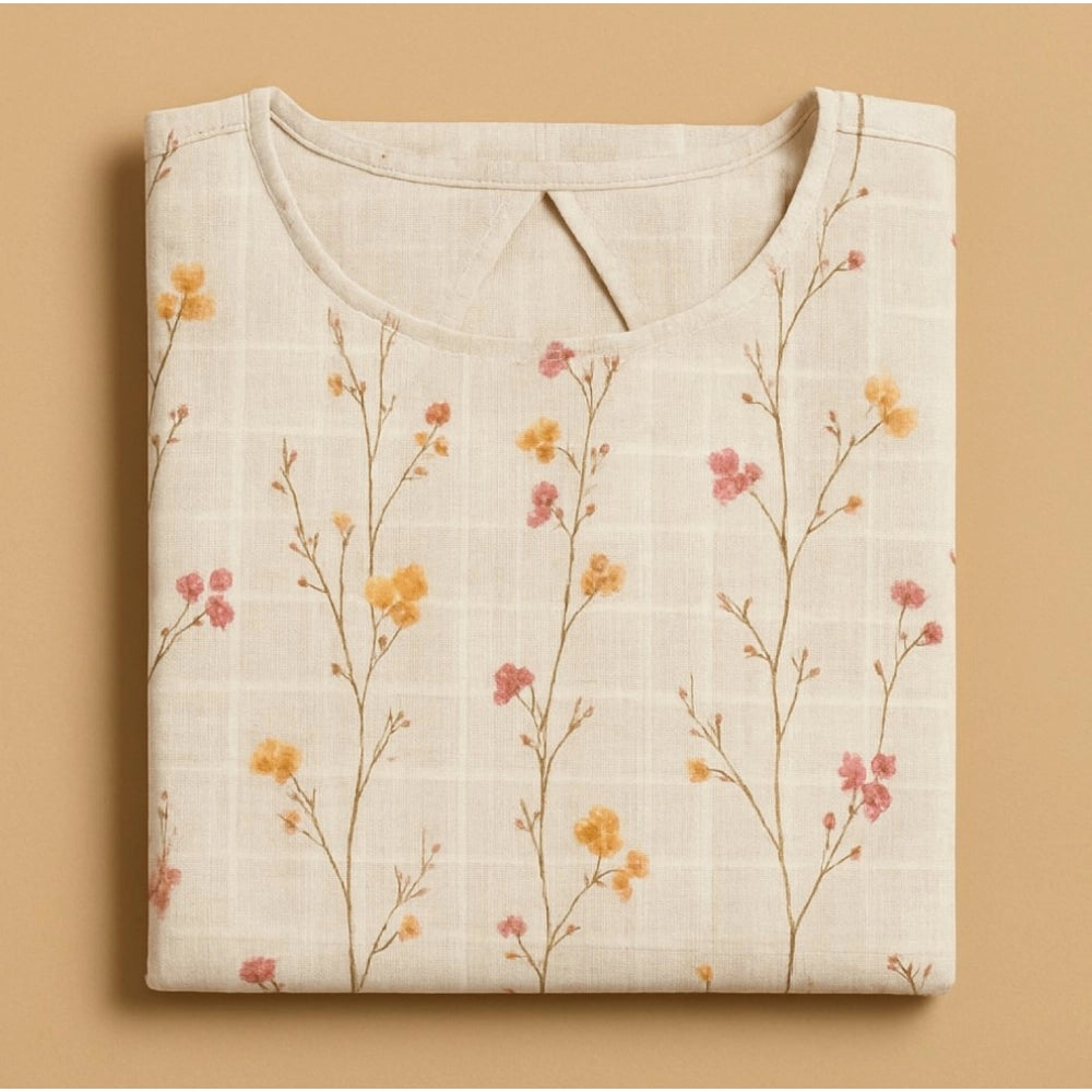 Women's Cotton Printed Kurti (Multicolor)