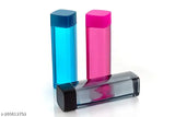 Multicolor square plastic water bottles (pack of 3) for gym, school, office – BPA-free, dishwasher safe, and leak-proof