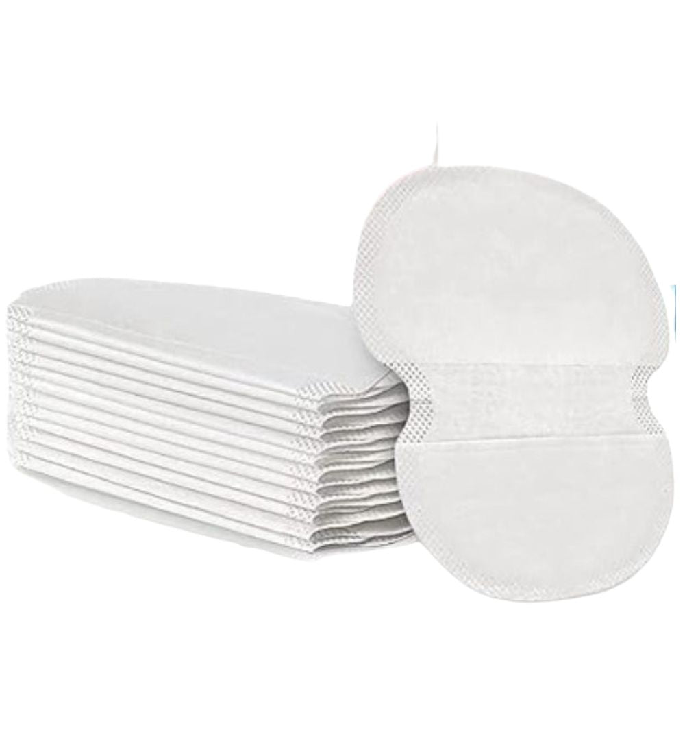 Pack of 2 Sweat Pads(10 pieces set, white)