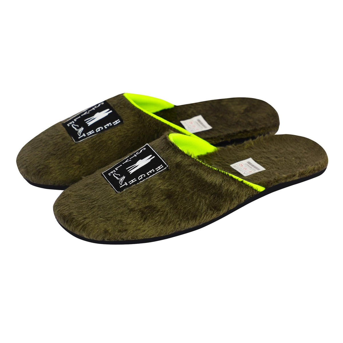 Green synthetic sliders for men, casual occasion by Style Height. UK/IND size 6, US size 7, EUR size 40