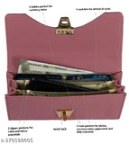 Pink wallet, two card slots, zip closure
