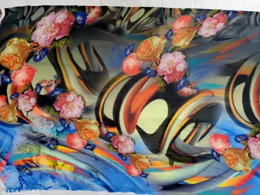 Silk saree, beautiful design, women's woven synthetic