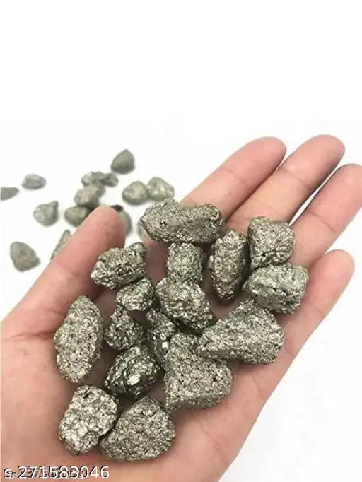 Natural Peruvian Pyrite Cluster for Wealth, 50-60gm, Feng Shui showpiece, crystal healing