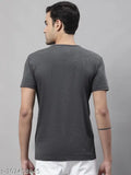 Multicolor round solid cotton t-shirts pack 3 for men, ideal for everyday wear in XL and XXL sizes. India origin