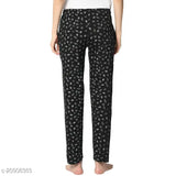 Multicolored printed straight fit trousers for women