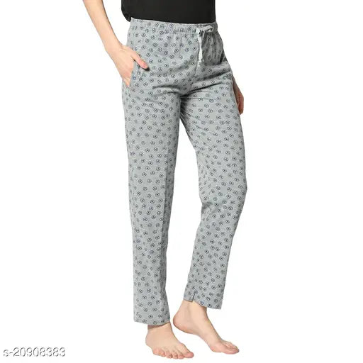 Multi-colored straight-fit women's trousers