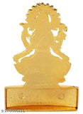 Metal Mahalaxmi Idol, Detailed Shri Laxmi Mata statue for Diwali Puja, Indian handcrafted God Idol (10cm x 10cm x 6cm)