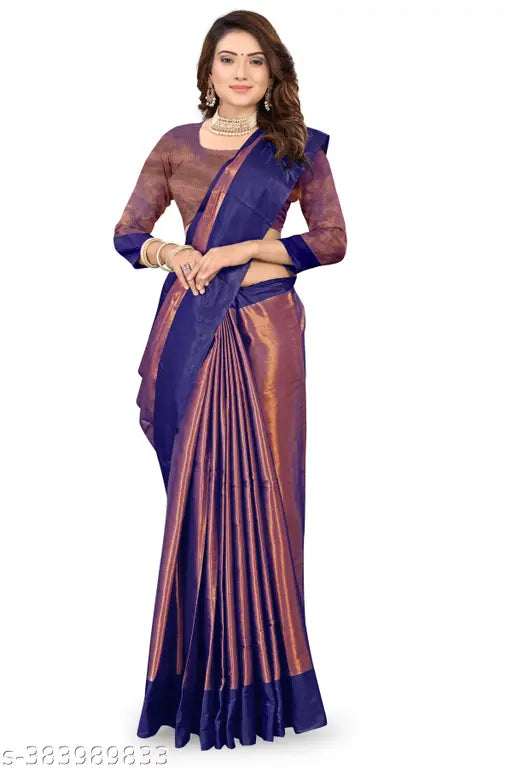 Rustam Angi Erode Silk solid-patterned, traditional party special saree, single, free size, cotton silk blend