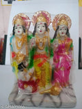 Multi-colored resin Ram Darbar Murti for festival, Diwali decoration & home temple puja, featuring Shri Ram, Laxman, Sita, Hanuman