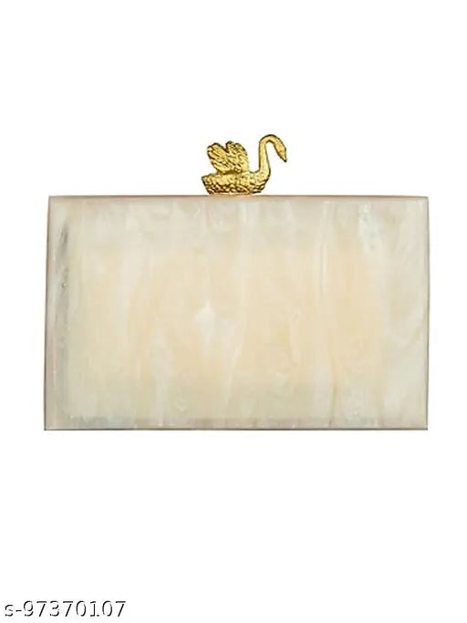 Handicraft resin clutch bag, fashionable women's led light purse