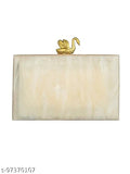 Handicraft resin clutch bag, fashionable women's led light purse