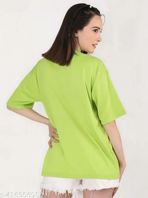 Viral Flower Women's Oversized Baggy Loose Fit Women's Oversized T-shirt By Skyct Store Under 199