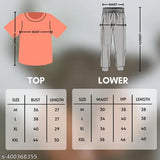 RILO Women's Cotton Blend Night Suit Top & Pyjama Set with Pocket (L), printed pattern, comfortable Casual size nightwear