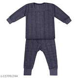 Woolen sweater set for babies (0-3 months), soft, skin-friendly, long sleeves & round neck