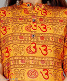 Cotton printed top for women, short sleeves with vibrant design, size S-XXXL, India origin