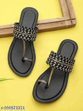 Nubuck flat sandal for women and girls in stylish design, TPR sole, slip-on closure, easy clean. Medium light weight sizes: IND-4, IND-5, IND-6, IND-7, IND-8, made in India